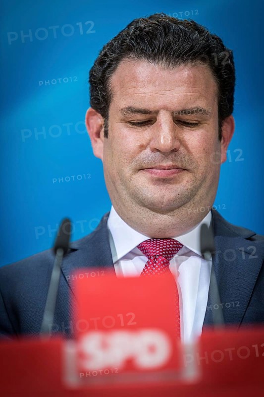 DEU Germany Germany Berlin The new General Secretary of the SPD, Hubertus Heil, during a press conference in the Willy Brandt House