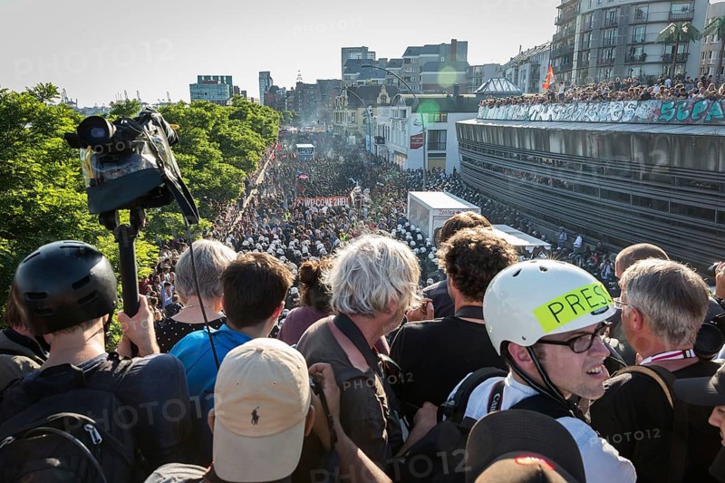 DEU Germany Germany Hamburg Protests in front of and during the 'Welcome to hell' demonstration in the run-up to the G20 summit