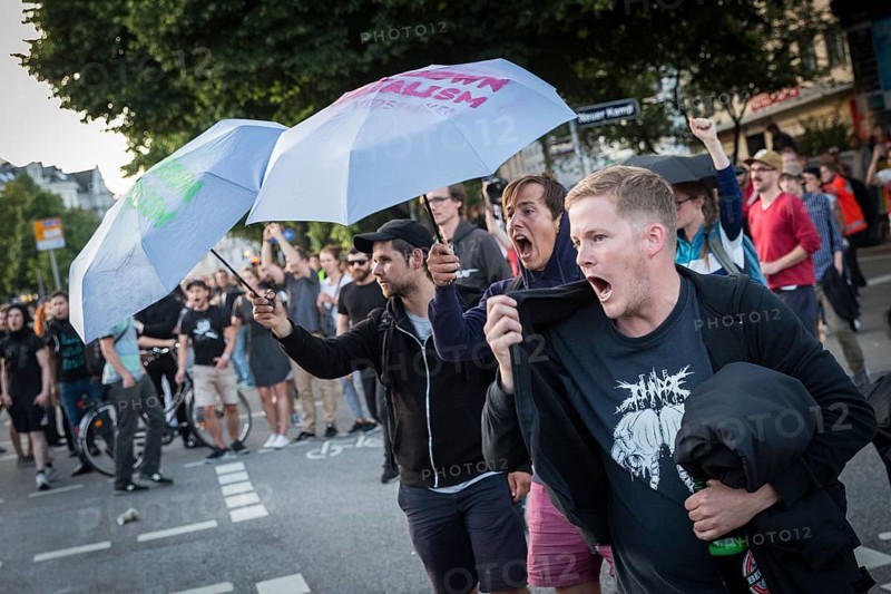 DEU Germany Germany Hamburg Protests in front of and during the 'Welcome to hell' demonstration in the run-up to the G20 summit