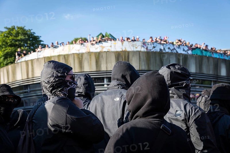 DEU Germany Germany Hamburg Protests in front of and during the 'Welcome to hell' demonstration in the run-up to the G20 summit