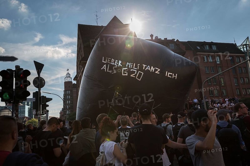 DEU Germany Germany Hamburg Protests in front of and during the 'Welcome to hell' demonstration in the run-up to the G20 summit