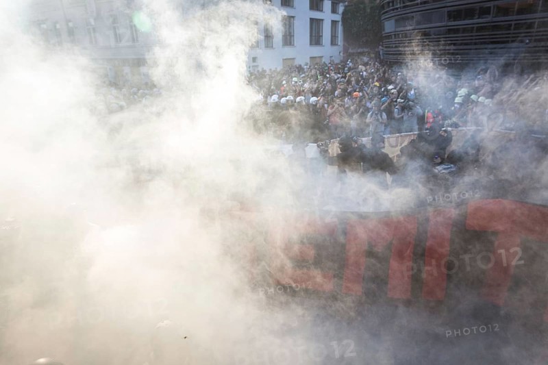 DEU Germany Germany Hamburg Protests in front of and during the 'Welcome to hell' demonstration in the run-up to the G20 summit