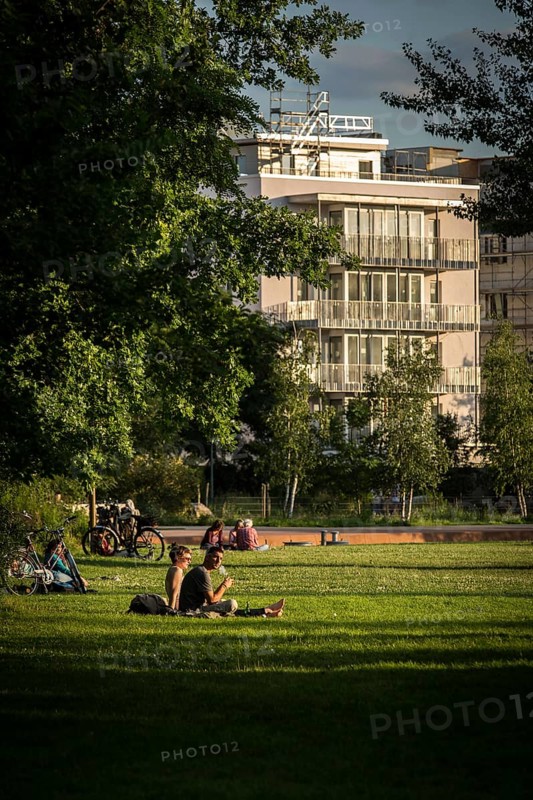 DEU Germany Germany Berlin The new building of the Moeckernkiez construction group on the corner of Yorckstrasse and Möckernstrasse 470 flats adjacent to the Gleisdreickeck park should be ready for occupancy in 2018