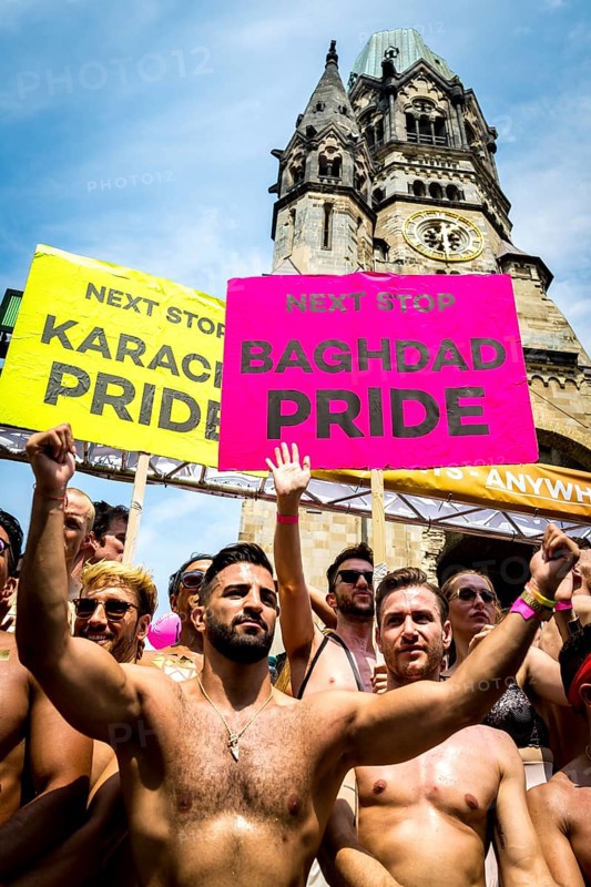 DEU Germany Germany Berlin Christopher Street Day is travelling through the city. Gays, lesbians, transsexuals, intersexuals and straight people celebrate sexual freedom and equality together