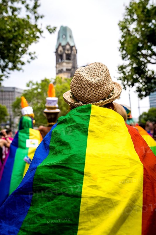 DEU Germany Germany Berlin Christopher Street Day is travelling through the city. Gays, lesbians, transsexuals, intersexuals and straight people celebrate sexual freedom and equality together