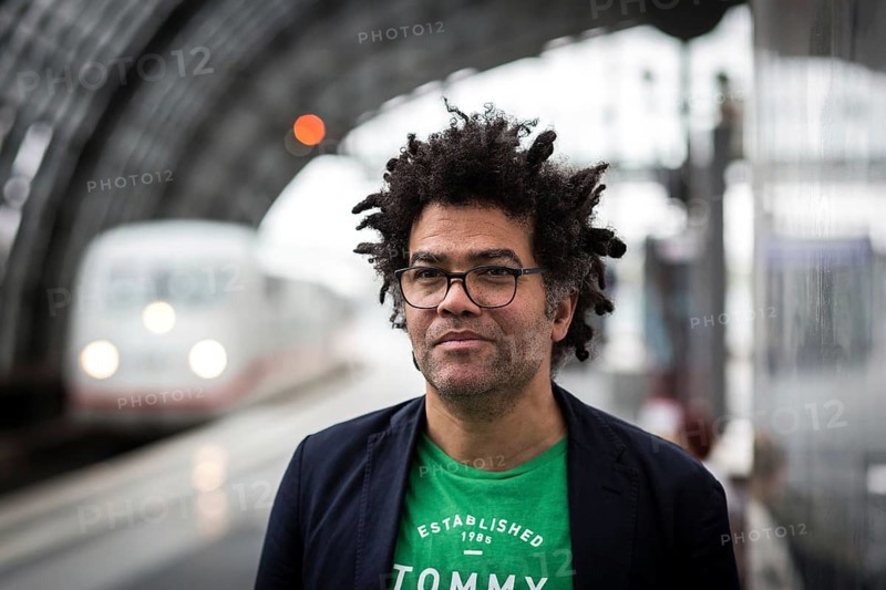 DEU Germany Germany Berlin Portrait of Ijoma Alexander Mangold, literary critic and author