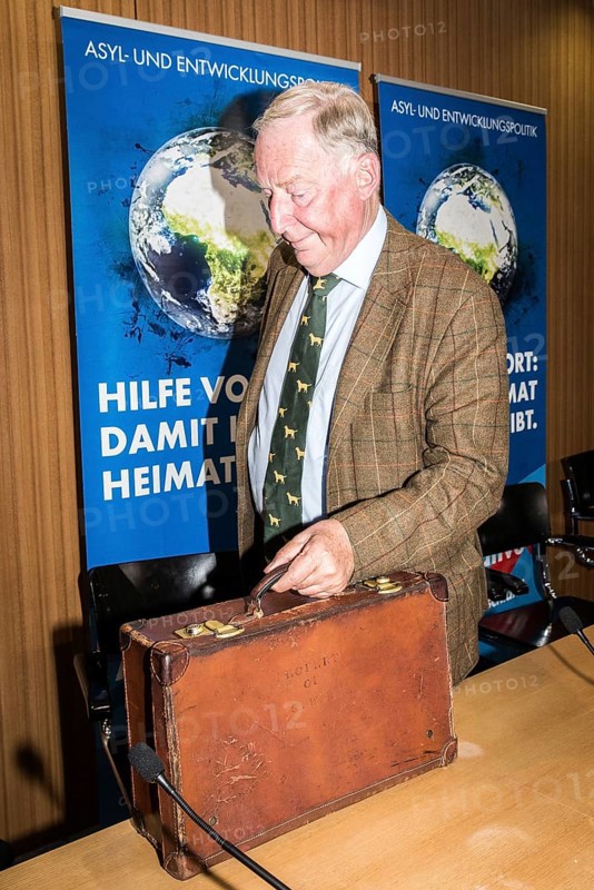 DEU Germany Germany Berlin AFD lead candidate Alexander Gauland during a press conference on asylum and development policy