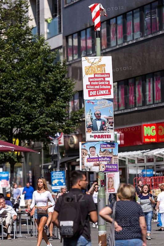 DEU Germany Germany Berlin Election posters on Wilmersdorfer Strasse