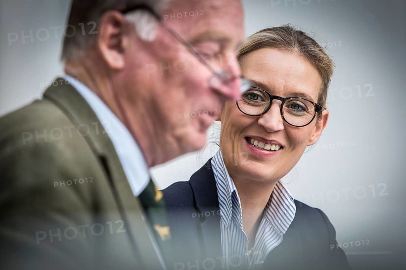 DEU Germany Germany Berlin AFD press conference on environmental policy with Alexander Gauland and Alice Weidel