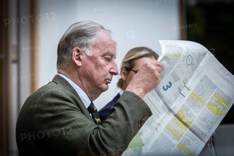 DEU Germany Germany Berlin AFD press conference on environmental policy with Alexander Gauland and Alice Weidel