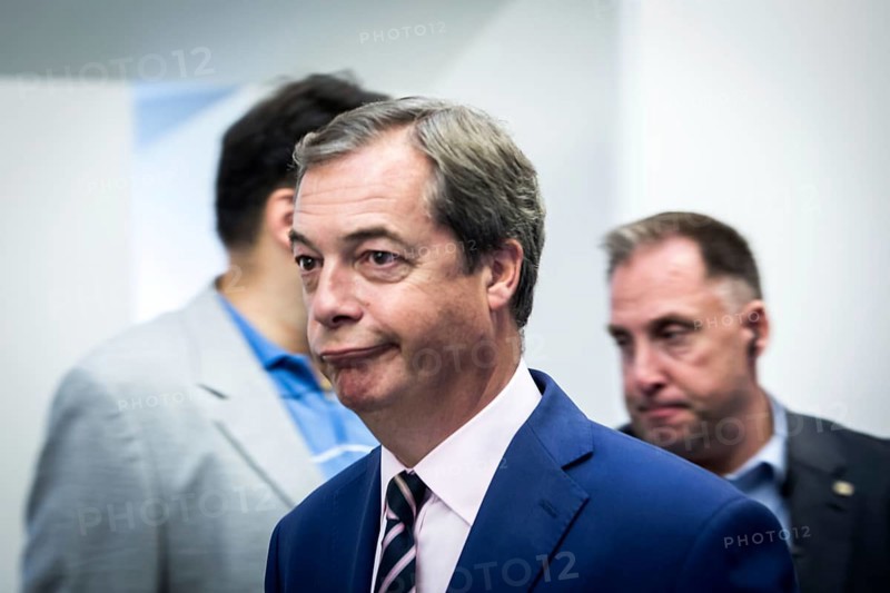DEU Germany Germany Berlin Election event of the Alternative for Germany AFD with Beatrix von Storch with the British founder of the UKIP party Nigel Farage
