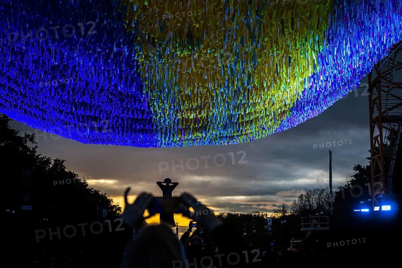 DEU Germany Germany Berlin Light projections and art installations to mark the 30th anniversary of the fall of the Berlin Wall on 9 Nov. 1989
