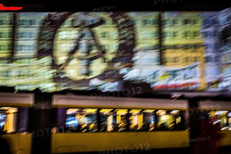 DEU Germany Germany Berlin Light projections and art installations to mark the 30th anniversary of the fall of the Berlin Wall on 9 Nov. 1989