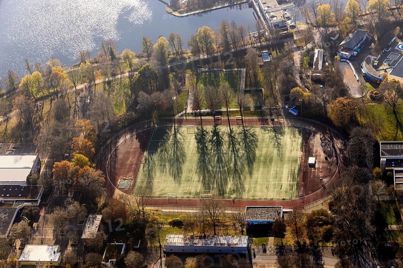 Aerial view, sports and leisure centre, TSV 1863 Herdecke, Herdecke, Ruhr area, North Rhine-Westphalia, Germany, DE, Europe, birds-eyes, view, aerial view, aerial photography, aerial photography, overview, bird's eye view, TSV, 1863, gymnastics, sport, ball sports, fitness, exercise, athletics, grass pitch, artificial turf pitch, football, training, football match, football pitch, leisure, hobby, championship, athlete, team, sports field, sports facility