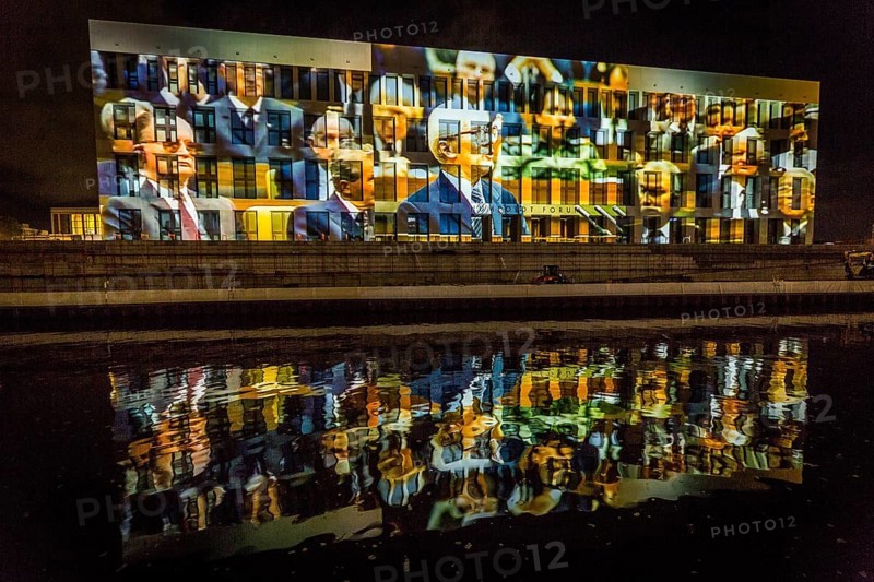 DEU Germany Germany Berlin Light projections and art installations to mark the 30th anniversary of the fall of the Berlin Wall on 9 Nov. 1989