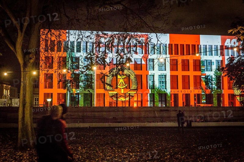 DEU Germany Germany Berlin Light projections and art installations to mark the 30th anniversary of the fall of the Berlin Wall on 9 Nov. 1989