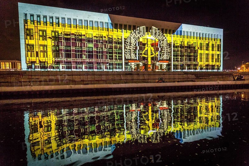 DEU Germany Germany Berlin Light projections and art installations to mark the 30th anniversary of the fall of the Berlin Wall on 9 Nov. 1989