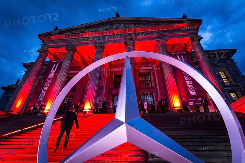 DEU Germany Germany Berlin The presentation of the Opus Klassik awards at the Berlin concert hall.Mercedes Benz star from one of the main sponsors of the evening
