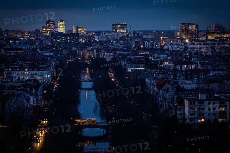DEU Germany Germany Berlin View across the Landwehr Canal to Potsdamer Platz