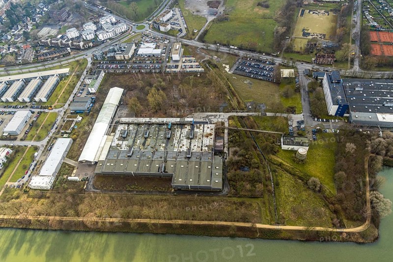 Aerial photo, company for mechanical engineering sinter works, Herne, Ruhr area, North Rhine-Westphalia, Germany, DE, Europe, birds-eyes, view, aerial photo, aerial photography, aerial photography, overview, overview, bird's eye view, metal processing, metalworking, industry, production, workplaces