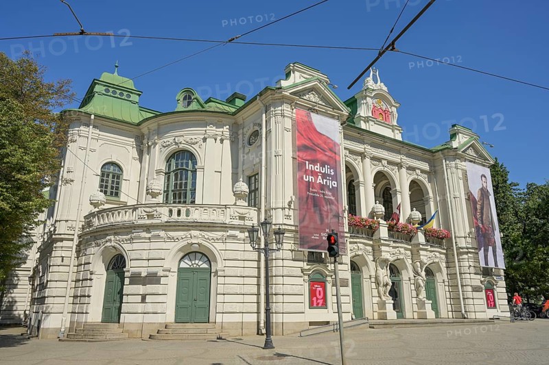 Latvian National Theatre, Old Town, Riga, Latvia