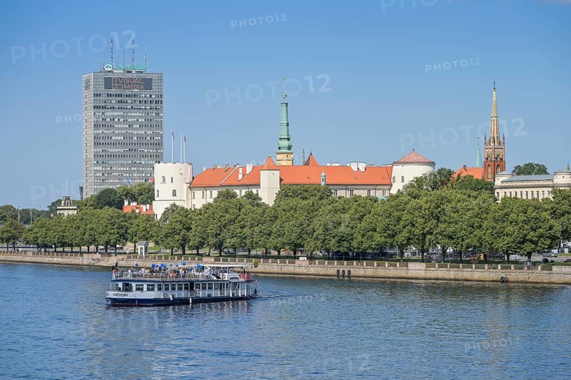 Riga Castle, Düna River, Riga, Latvia