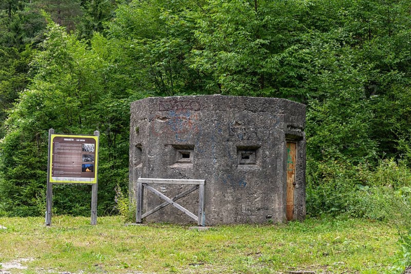 Bunker from the Second World War, stands in the Kokra valley near Zgornja Kokra, Upper Carniola, Slovenia