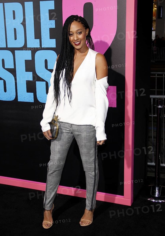 Tia Mowry at the Los Angeles premiere of 'Horrible Bosses 2' held at the TCL Chinese Theatre in Los Angeles, USA on November 20, 2014, Los Angeles, CA, USA, Los Angeles, California, USA
