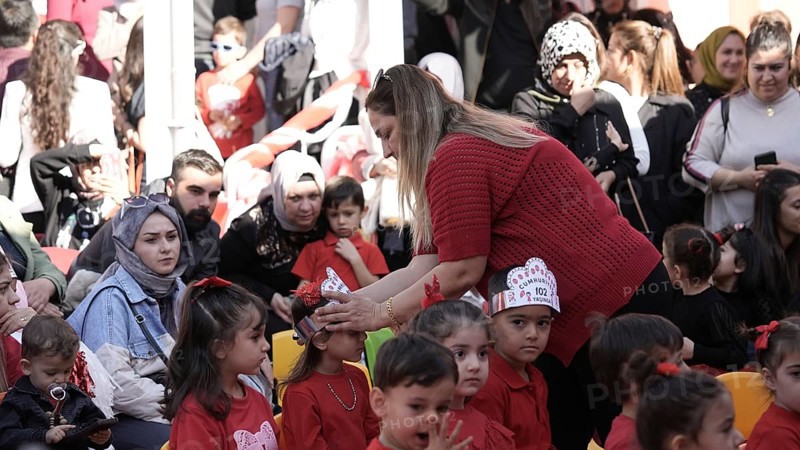 Children celebrate the 102nd anniversary of the Republic Day of Turkey, a national holiday commemorating October 29, 1923, when Mustafa Kemal Atatürk proclaimed the foundation of the Republic of Turkey. Gaziantep, Turkey – October 29, 2025, Gaziantep, Gaziantep, Turkey