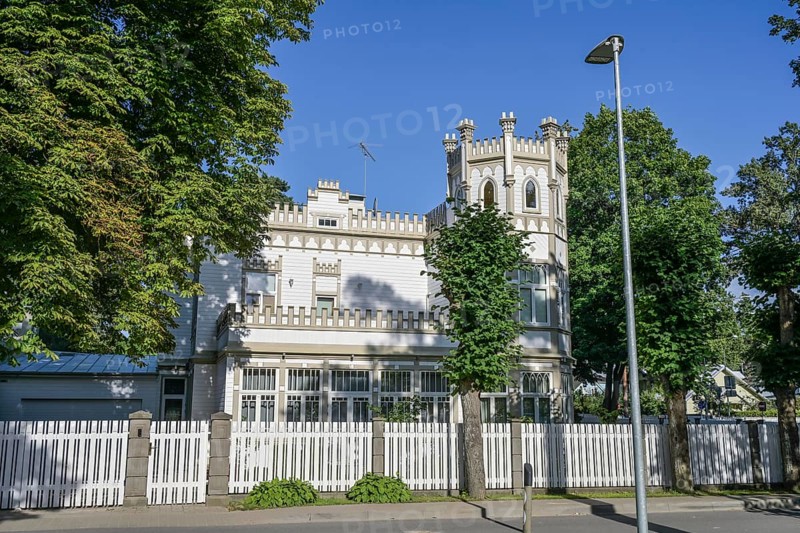 Historic wooden house, Jurmala, Latvia