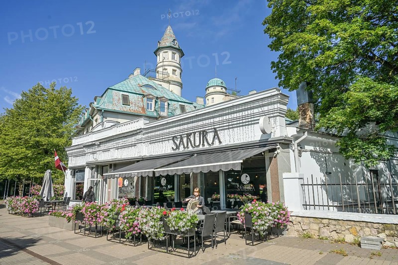 Sakura sushi restaurant, Jomas iela main street, Jurmala, Latvia