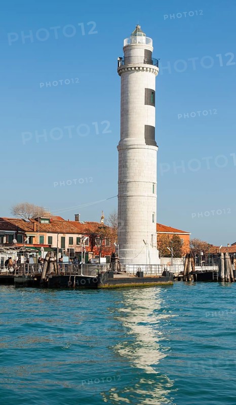 Lighthouse on island Murano, Venice, Italy