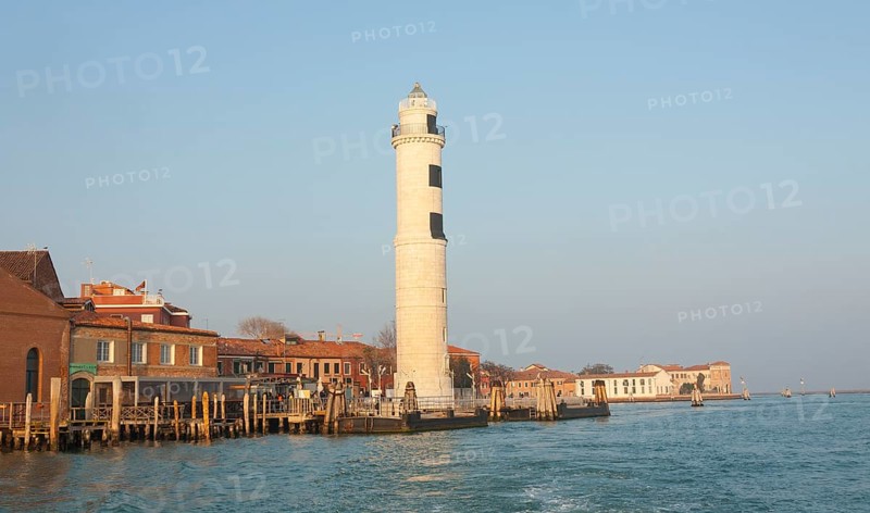 Lighthouse on island Murano, Venice, Italy