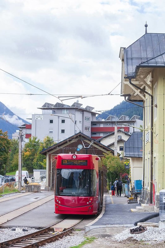 Stubaitalbahnim Bahnhof, Flupmes, Stubai Valley, Tyrol, Austria