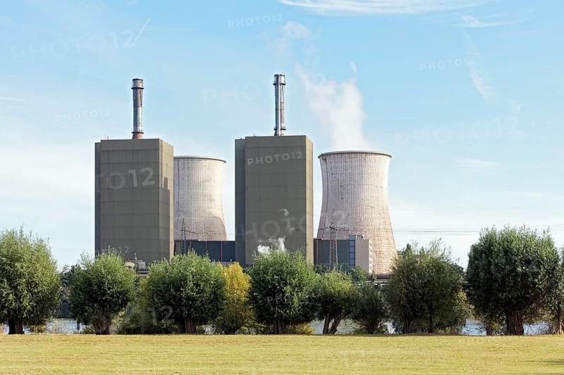 Huckiingen power plant, gas power plant of Hüttenwerke Krupp Mannesmann, HKM, Duisburg, Ruhr area, North Rhine-Westphalia, Germany