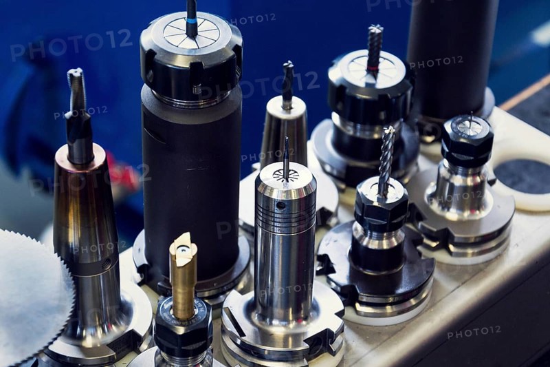 Modern CNC milling machine cutters, industry 4.0 concept Prague Czech republic