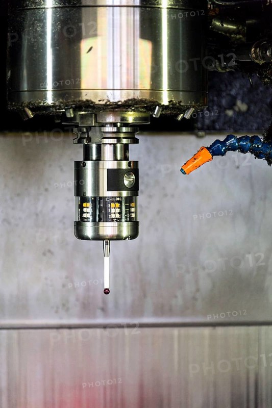 Automation and industry 4.0 concept with modern CNC milling machine cutters detail Prague Czech republic