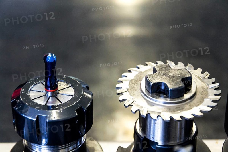 Modern CNC milling machine cutters, industry 4.0 concept Prague Czech republic