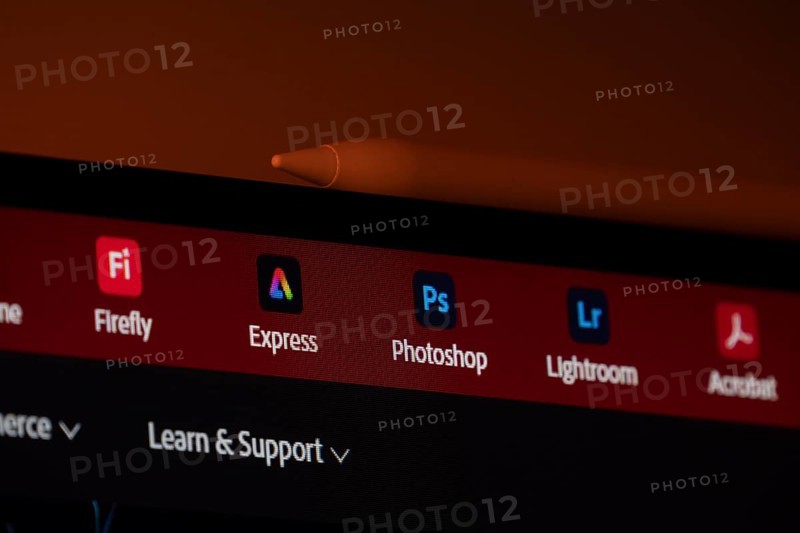 Dhaka, Bangladesh- 19 Sep 2025: A computer screen displays the Adobe website header