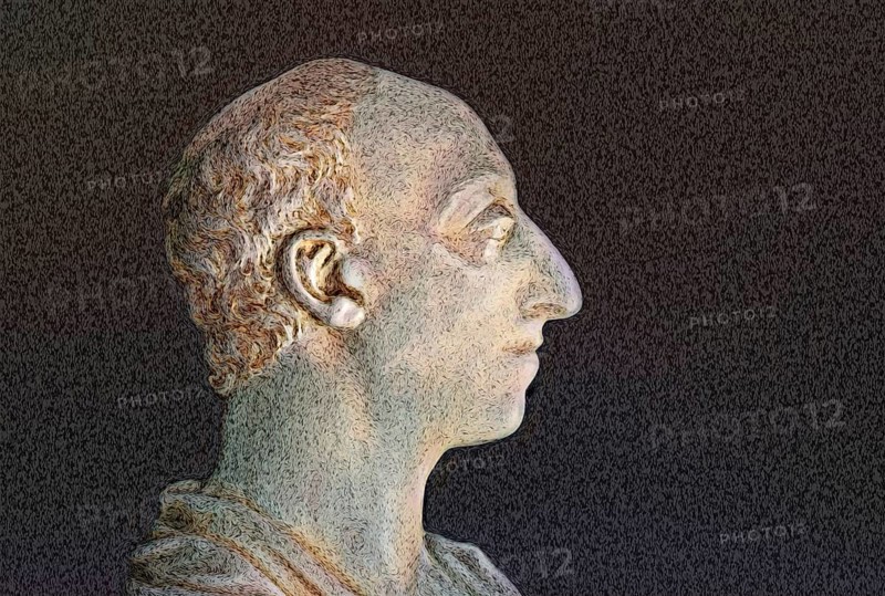 Portrait of James Hutton, 1726 – 1797, Scottish geologist, agriculturalist, chemical manufacturer, naturalist and physician, the Father of Modern Geology, digitally edited