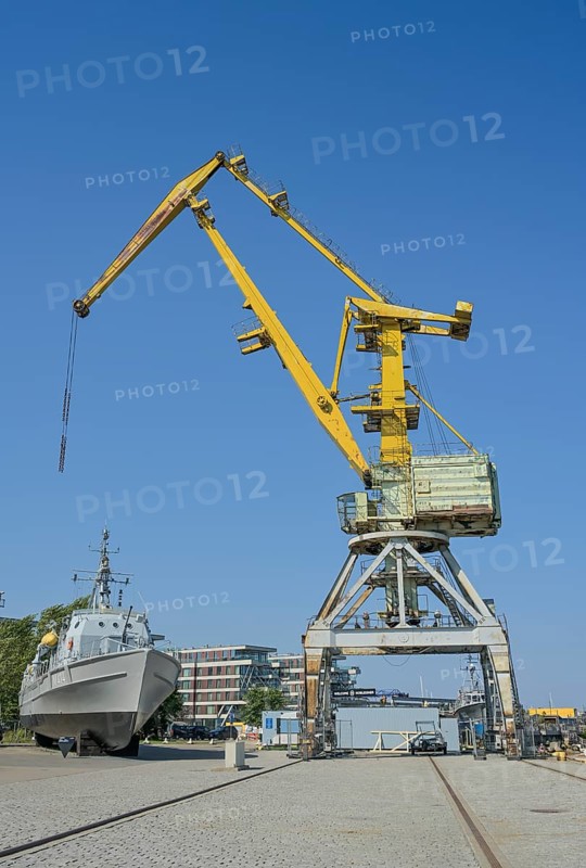 Old harbour crane, Noblessner harbour district, Kalamaja, Tallinn, Estonia