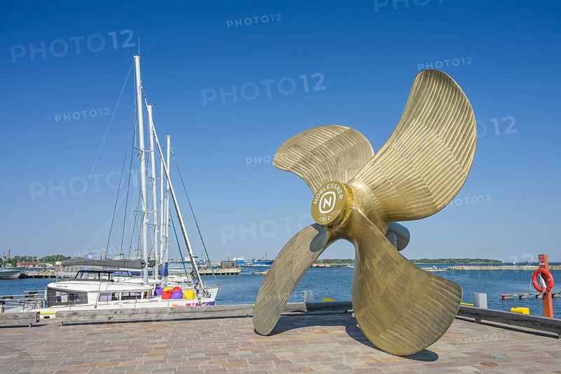Propeller, propeller of the former Noblessner shipyard, Noblessner harbour district, Kalamaja, Tallinn, Estonia