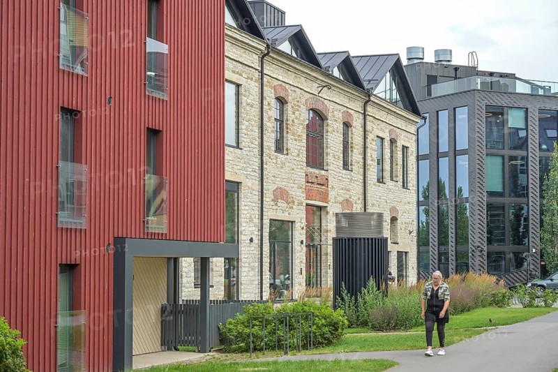 Residential buildings, Kalamaja district, Tallinn, Estonia