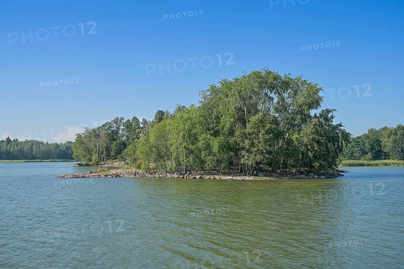Small island in the archipelago off Seurasaari Island, Helsinki, Finland