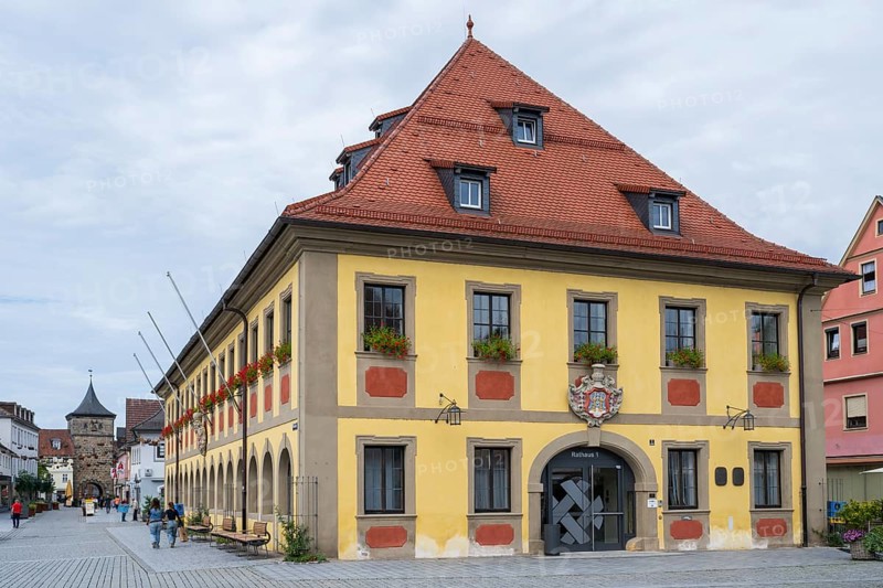Town Hall, Market Square, Deutsche Korbstadt, Lichtenfels, Upper Franconia, Franconia, Bavaria, Germany