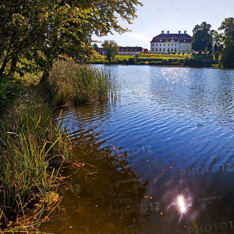 Meseberg Castle, Baroque Castle on Lake Huwenow, Guest House and Conference Center of the Federal Government, Meseberg, Gransee, Brandenburg, Germany