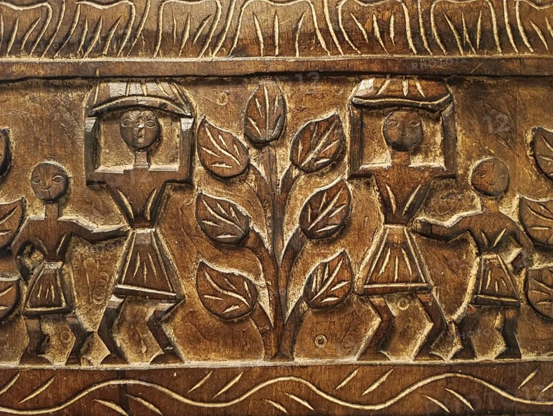 Wood carving by ancient Russian masters, Nizhny Novgorod, Russia