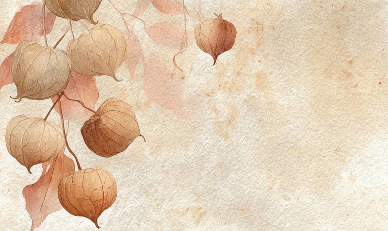 A painting of a bunch of orange flowers with a white background. The flowers are arranged in a way that they look like they are hanging from a branch. AI generated
