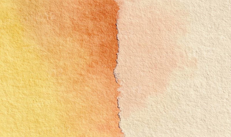 A painting of a wall with a yellow and orange stripe. The wall is covered in a yellow and orange paint. AI generated