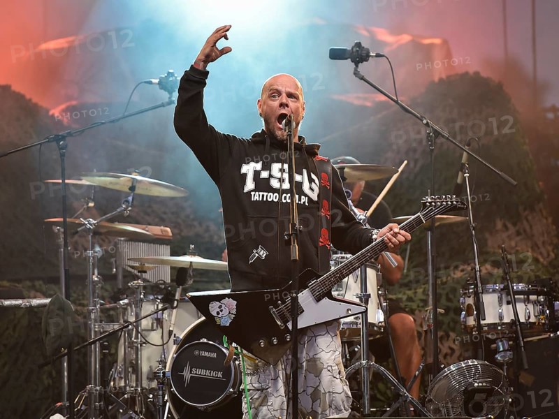 WROCLAW, POLAND - AUGUST 29, 2016: Tomasz Lipnicki from band Illusion during festival wROCK for freedom